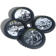 Smooth Industries Legends Series Knobby Tire Drink Coasters 4pk